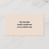 Modern Visitekaartje fotograaf (Achterkant)