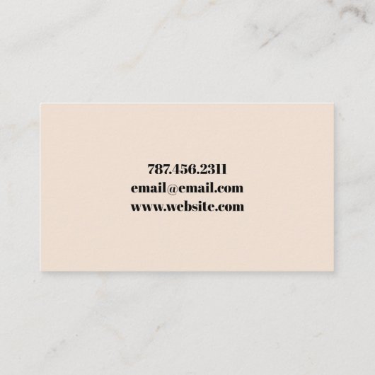 Modern Visitekaartje fotograaf (Achterkant)