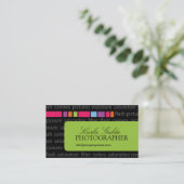 Modern Visitekaartje fotograaf (Staand voorkant)