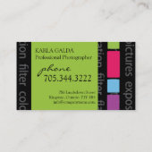 Modern Visitekaartje fotograaf (Achterkant)