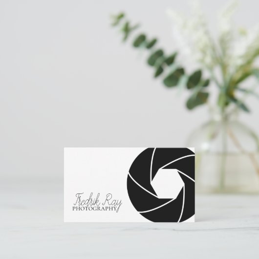 Modern Visitekaartje fotograaf (Staand voorkant)