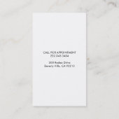 Modern Visitekaartje | Kapper, Kapsalon. (Achterkant)