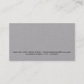 Modern visitekaartje met dunne rode lijn op grijs (Achterkant)