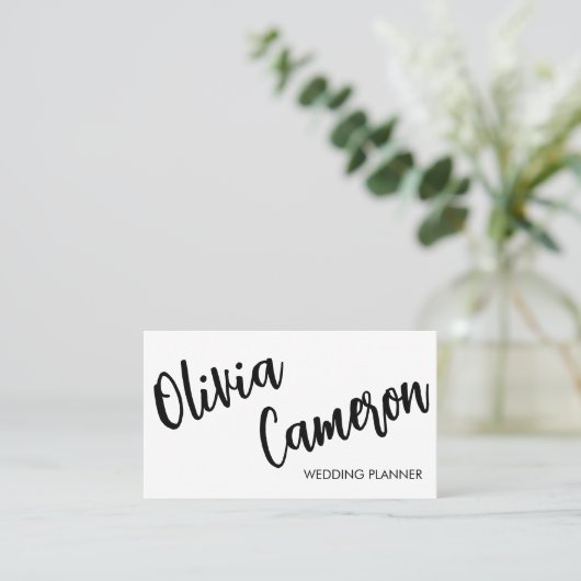 Modern Visitekaartje met foto en Qr code (Staand voorkant)