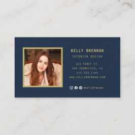 Modern Visitekaartje met foto en social media