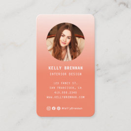 Modern Visitekaartje met foto en social media