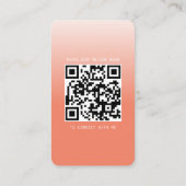 Modern Visitekaartje met foto en social media (Achterkant)