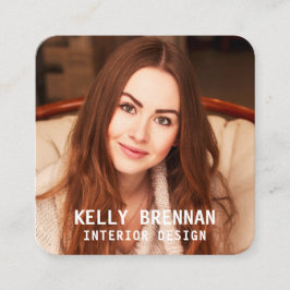 Modern Visitekaartje met foto en social media