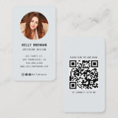 Modern Visitekaartje met foto en social media (Voorkant / Achterkant)