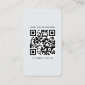 Modern Visitekaartje met foto en social media (Achterkant)