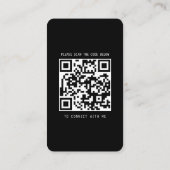 Modern Visitekaartje met foto en social media (Achterkant)