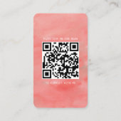 Modern Visitekaartje met foto en social media (Achterkant)