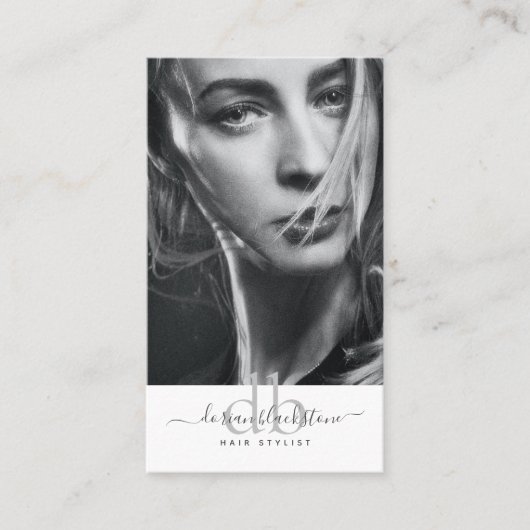 Modern Visitekaartje met fotohaarlijst (Voorkant)