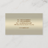 modern visitekaartje met gouden gradiënt (Achterkant)