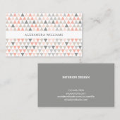 Modern Visitekaartje met nevenpatroon doorsnede (Voorkant / Achterkant)