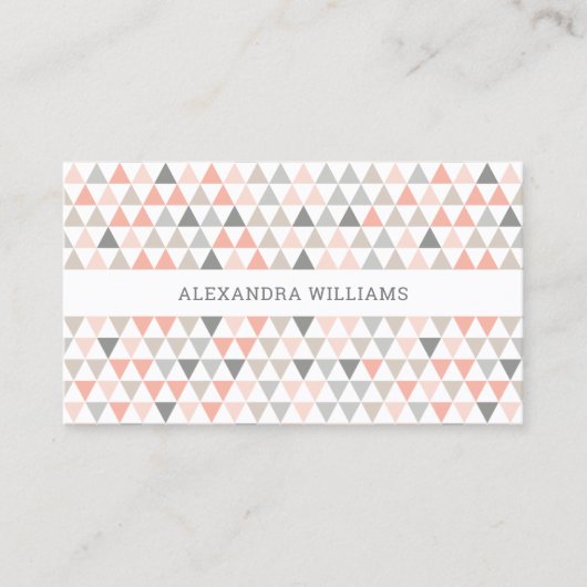 Modern Visitekaartje met nevenpatroon doorsnede (Voorkant)