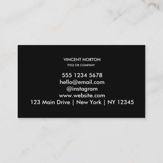 Modern Visitekaartje met QR Code en Custom Logo (Achterkant)