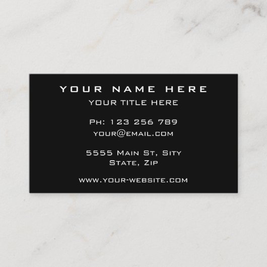 Modern Visitekaartje met QR-code - Kleuren kiezen (Voorkant)