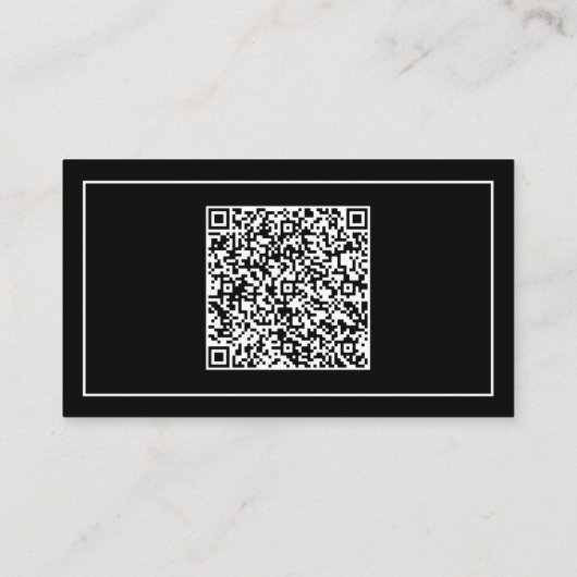 Modern Visitekaartje met QR-code - Uw kleuren (Achterkant)