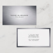 Modern Visitekaartje met zilvervormingen (Voorkant / Achterkant)