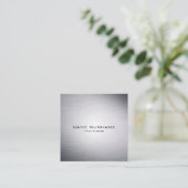 Modern Visitekaartje met zilvervormingen (Staand voorkant)