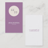 Modern Visitekaartje | Neen. 36 (Voorkant / Achterkant)