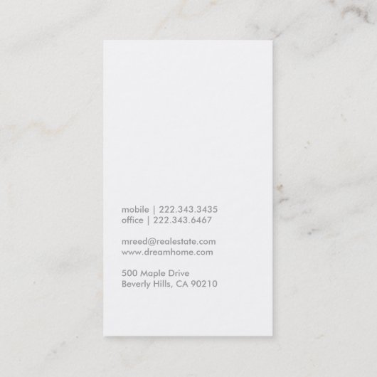 Modern Visitekaartje | nr. 30 (Achterkant)