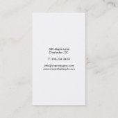 Modern Visitekaartje nr. 70 |  palmboom (Achterkant)