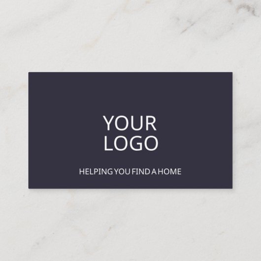 Modern Visitekaartje onroerend goed (Achterkant)