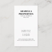 Modern Visitekaartje onroerend goed (Achterkant)