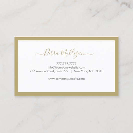 Modern Visitekaartje onroerend goed (Achterkant)