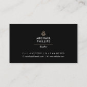 Modern Visitekaartje onroerend goed horizontaal (Achterkant)