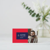 Modern Visitekaartje onroerend goed horizontaal (Staand voorkant)