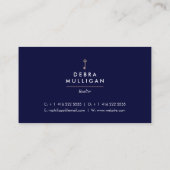 Modern Visitekaartje onroerend goed horizontaal gr (Achterkant)