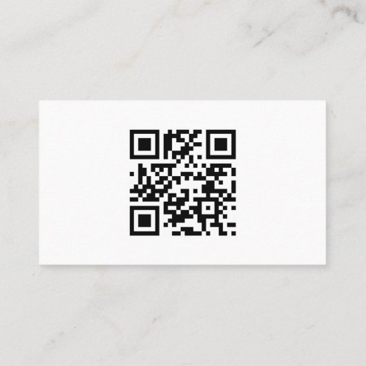 Modern Visitekaartje onroerend goed met QR-code (Achterkant)