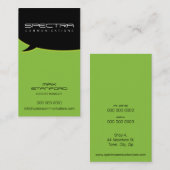 MODERN VISITEKAARTJE:: praatbubbel 9P Visitekaartje (Voorkant / Achterkant)