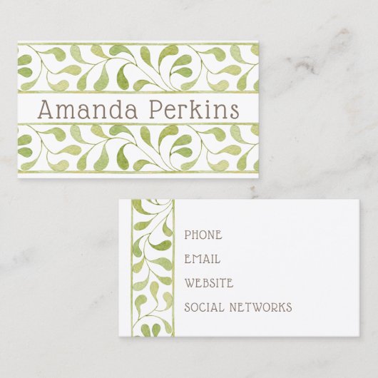 Modern Visitekaartje rand (Voorkant / Achterkant)