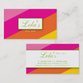 Modern Visitekaartje Salon Spa Stripes POG (Voorkant / Achterkant)