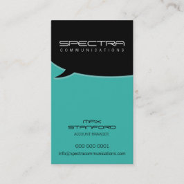 MODERN VISITEKAARTJE:: talk bubble 11P Visitekaartje