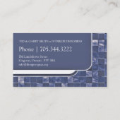 Modern Visitekaartje | Tegels (Achterkant)