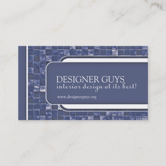 Modern Visitekaartje | Tegels (Voorkant)