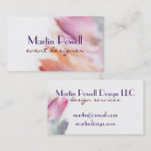 modern visitekaartje van de waterverf met twee kan (Voorkant / Achterkant)