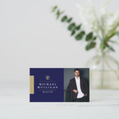 Modern Visitekaartje van Real Estate Agent (Staand voorkant)