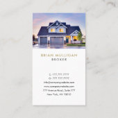 Modern Visitekaartje van Real Estate Agent (Achterkant)