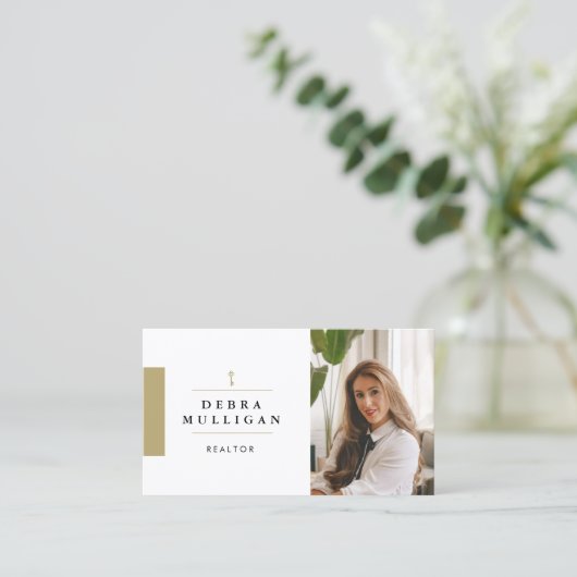 Modern Visitekaartje van Real Estate Agent (Staand voorkant)
