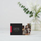 Modern Visitekaartje van Real Estate Agent (Staand voorkant)