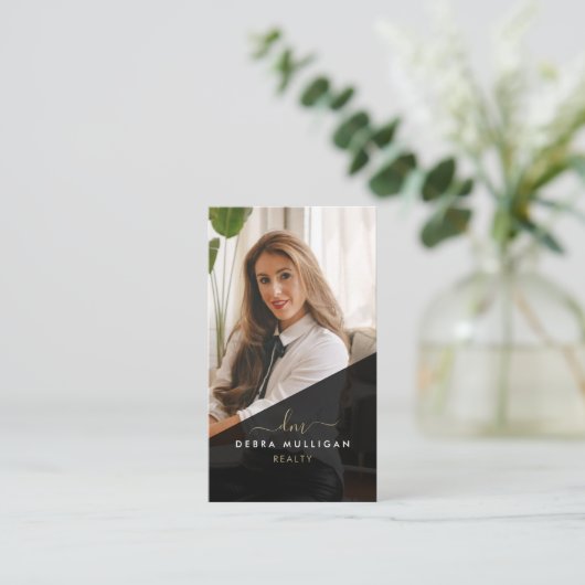 Modern Visitekaartje van Real Estate Agent (Staand voorkant)