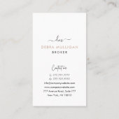 Modern Visitekaartje van Real Estate Agent (Achterkant)