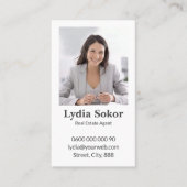 Modern Visitekaartje van Real Estate Agent (Voorkant)