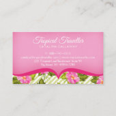 Modern Visitekaartje van tropische stampen (Achterkant)